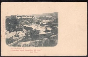 3381 CILE VALPARAISO CALLE ELIAS TEDESCO KIRCHHOF CARTOLINA TEDESCA INDIVISA - Foto 1 di 2