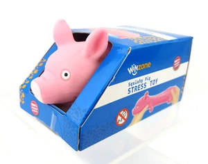 Squishy Pig Stress Toy Squeeze Stretchy Soft Piggie Anti-Anxiety Pink New - Picture 1 of 17
