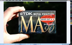 Ein TDK MA90 Kassettenband - versiegelt. VIP Internationaler Service aus Deutschland - Bild 1 von 8