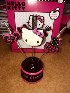 Hello Kitty Photo Clip 5.5 X 6.5 X 2” Glitter FAB Sanrio - Picture 1 of 6