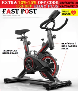 Fitness Spin Bike Exercise Home Gym Workout Flywheel Commercial Cycling Indoor - Picture 1 of 7