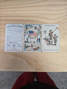EXCELLENT 1921 Boy Scout TriFold Membership Card Awesome Piece - Picture 1 of 6