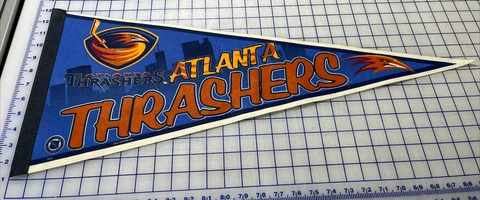 NHL Atlanta Thrashers Vintage 2000's Team Logo Hockey Pennant Cover