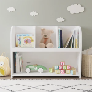Kids Bookcase with 4 Compartments, Storage Book Shelf, Storage Display, Rack - Picture 1 of 9
