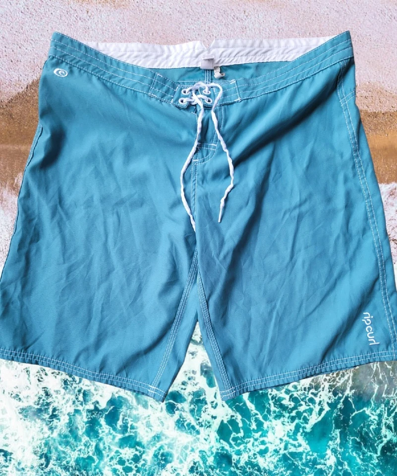 Rip Curl Men's Size 34 Boardshorts Drawstring Teal - Image 1 of 4