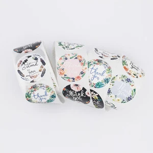 100 Assorted Thank You Self-Adhesive Paper Gift Tags - TL095 - Picture 1 of 3