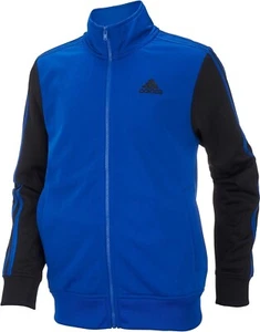 Adidas Boys Track Jacket Royal Blue/Black Size Medium (10/12) NWT - Picture 1 of 6