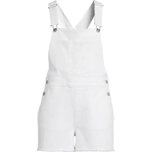 Damen-Boyfriend-Shortalls weiß No Boundaries Relaxed, Größe L (11-13) - Bild 1 von 4