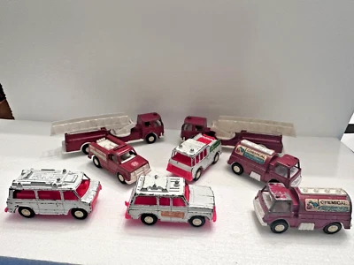 Vintage Lot Tootsietoy (8) Emergency Rescue Vehicles Made In USA - Image 1 of 4