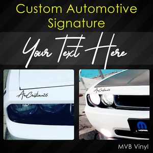 Custom Automotive Signature Racing Vinyl Decal Window Body Sticker 714 - Bild 1 von 5