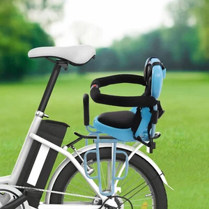 Fahrradkindersitz hinten Sicherheit für Kinder Fahrrad Sattel Sitze Gepäckträger Auflage Kissen - Bild 1 von 11