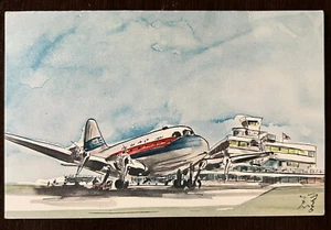 RARE UNUSED JAPAN AIR LINES POST CARD PRINTED BY HOSOKAWA - Picture 1 of 3
