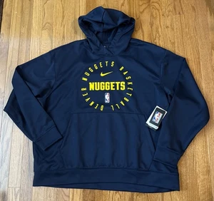 Felpa con cappuccio maglione Denver Nuggets Nike Spotlight On-Court Practice Performance 2XL - Foto 1 di 1