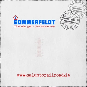 SOMMERFELDT 205 - set di 24 isolatori per catenaria ferroviaria in stile FS - Foto 1 di 1