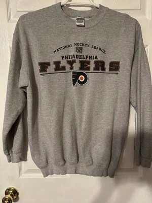 Sudadera Vintage Philadelphia Flyers Gildan Talla Grande Gris NHL Hockey Años 90 Foto 1 de 3