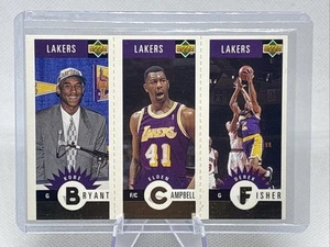 1996-97 Collector's Choice LA Lakers Oro Kobe Bryant Campbell Fisher RC HOF CASI NUEVO+ - Imagen 1 de 2