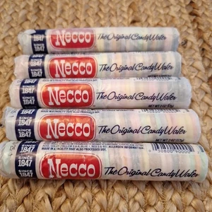 5 ROLLS Necco The Original Candy Wafers Candies 7/29/25 NEW - Picture 1 of 4
