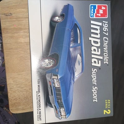AMT ERTL 1967 CHEVROLET IMPALA SUPER SPORT 1/25 MODEL KIT 8207 NEW OPEN BOX Aa38 - Image 1 of 4