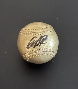 JAZZ CHISHOLM NEW YORK YANKEES BASEBALL ORO FIRMATO BECKETT 3 - Foto 1 di 2