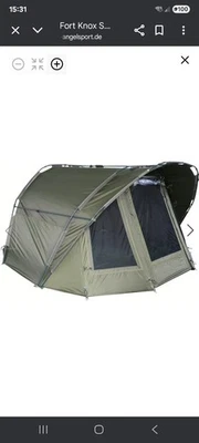 MK Fort Knox 2 Mann Angelzelt mit Winterskin und Bodenplane - Bild 1 von 4