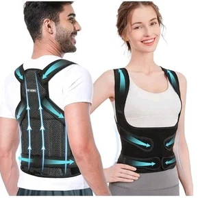 Fit Geno Back Brace and Posture Corrector for Men and Women, Size Large - Picture 1 of 7
