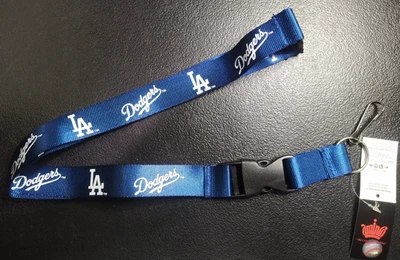 MLB Baseball Los Angeles Dodgers Aminco 23 In. Nylon Lanyard Detachable Keychain - Image 1 of 2