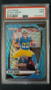 2024 Panini Prizm - Rookies Blake Corum #308 Blue Wave Prizm /230 (RC) - Bild 1 von 2