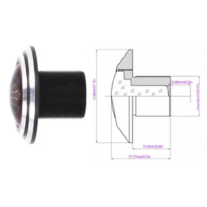 5Mp Fisheye Lens High Definition 1.8Mm Length Fixed Aperture For Cc HLF - Zdjęcie 1 z 12