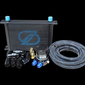 Performance 25 Row Oil Cooler Kit + HKS Filter for SAAB 9-5 2.3 Turbo - Picture 1 of 9