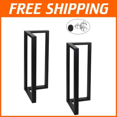 Heavy-Duty 35" Rustic Metal Table Legs - Ideal for Industrial DIY Projects - Image 1 of 4