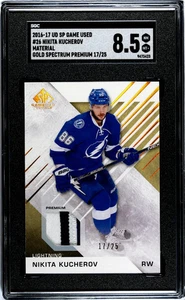 Nikita Kucherov 2016-17 SP Game Used Material, Jersey Gold 17/25 SGC 8.5 - Bild 1 von 2