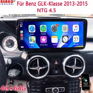 12.8 Zoll Für Benz GLK-Klasse 2013-2015 NTG 4.5 Carplay Radio 4G+64G BT RDS GPS - Picture 1 of 11