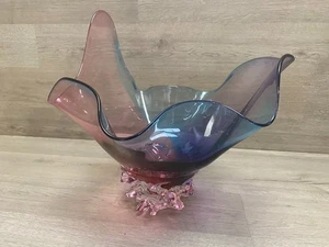 David Van Noppen riesiges Kunstglas Herzstück einzigartiger Nagelstil Sockel signiert - Bild 1 von 12