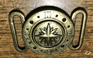 Vintage Messing nautisch marineblau Schnalle Gürtel Militär Metall wie - Bild 1 von 7