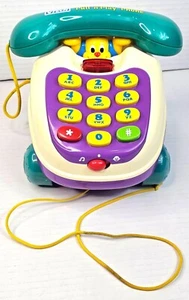 Vintage Vtech Pull & Play Phone Toy With Lights & Sounds For Toddlers WORKS! - Picture 1 of 13