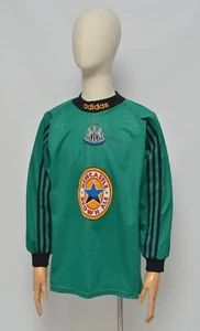 Adidas Newcastle Vintage RARE Retro 1996 Goalkeeper Jersey SizeS Made in England - Picture 1 of 12