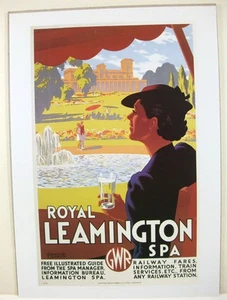 ROYAL LEAMINGTON SPA GWR Railway A4 print poster; reproduction - Picture 1 of 1