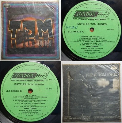 TOM JONES THIS IS TOM JONES 1969 HI-FI MONO UNIQ CVR & MATRIX ERROR CHILEAN PRS! - Image 1 of 4