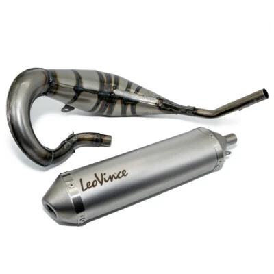 Échappement complet LeoVince X-FIGHT acier inox pour MBK X-LIMIT 50 - Photo 1/4