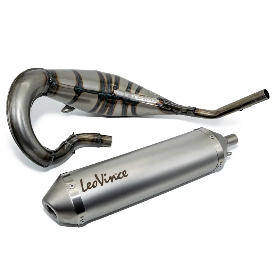 3260 MARMITTA COMPLETA LEOVINCE YAMAHA DT 50/X/R 2011 - X-FIGHT STAINLESS STEEL