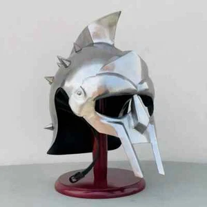 Casco Gladiador-Caballero Soldado Romano Maximus Casco-Larp Disfraz Halloween - Imagen 1 de 5