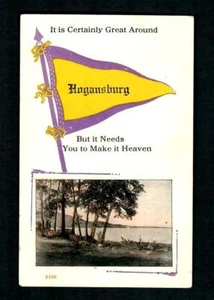 P28 Hogansburg, Pennant It Is Certainly Grreat Around, But it needs You & Heaven - Picture 1 of 2