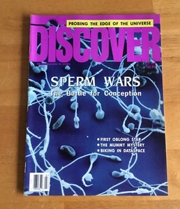 Discover Magazine July 1991 Sperm Wars Battle For Conception No Label Newsstand - Imagen 1 de 2