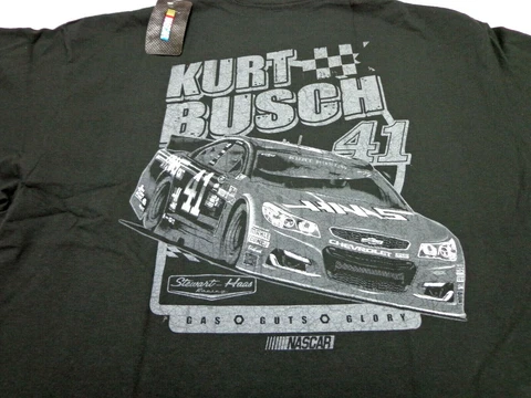 NASCAR Kurt Busch #41 Stewart Haas Racing  T-Shirt Size XL   NEW Cover