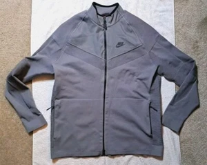 Nike Sportswear Tech Knit Jacket Grey/Black Size Men Medium 886150-036 - Picture 1 of 10