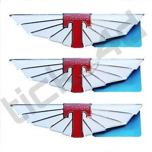 Tickford Wings Fender Emblem Badges x3 - Falcon XR6 XR8 EB ED EF EL AU... - Picture 1 of 2