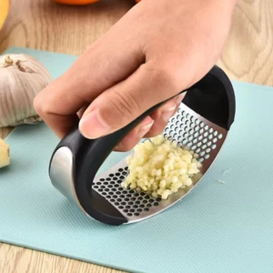 Garlic Press Stainless Steel Crusher Mincer Chopper - Picture 1 of 2