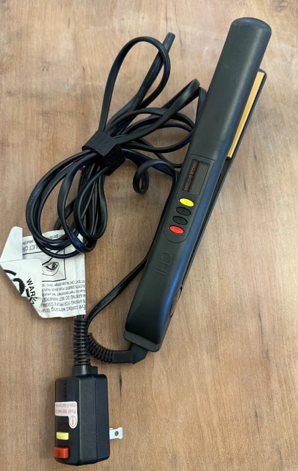 CHI Compact 3/4" Ceramic Travel Hairstyling Flat Iron Onyx Black - Image 1 of 4