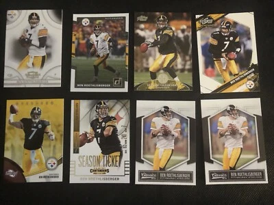 Lote de 50 tarjetas de los Pittsburgh Steelers más 5 Ben Roethlisberger adicionales Foto 1 de 4