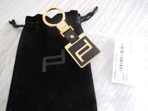Porsche Design Keyring Icon gold black Schlüsselanhänger Schlüsselring PD - Picture 1 of 8